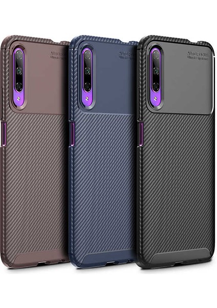 Huawei P Smart Pro 2019 Kılıf Kahverengi Karbon Silikon Orijinal Esnek Ince Geliştirilmiş Dayanıklı Darbe Karşıtı Koruyucu Yeni Nesil Tasarım (Huawei P Smart Pro 2019, Kahverengi) fiyatları