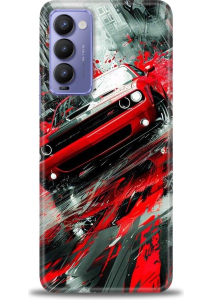 Tecno Camon 18 Kılıf Hd Baskılı Kılıf + Seramik Tam Kaplayan Ekran Koruyucu 106