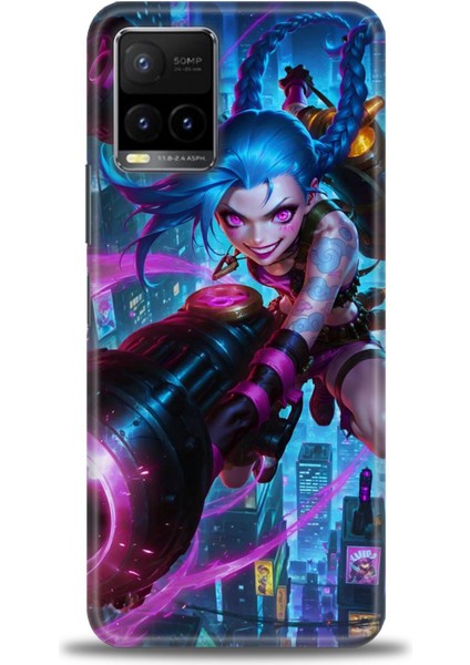 Vivo Y21 Kılıf Hd Baskılı Kılıf + Seramik Tam Kaplayan Ekran Koruyucu 280