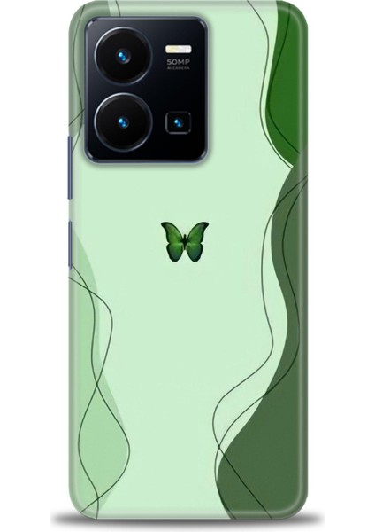 Vivo Y22S Kılıf Hd Baskılı Kılıf + Seramik Tam Kaplayan Ekran Koruyucu 187