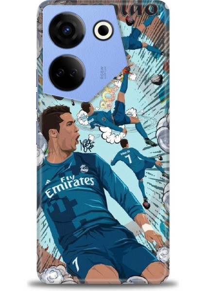 Tecno Camon 20 Pro 5g Kılıf Hd Baskılı Kılıf + Seramik Tam Kaplayan Ekran Koruyucu 1