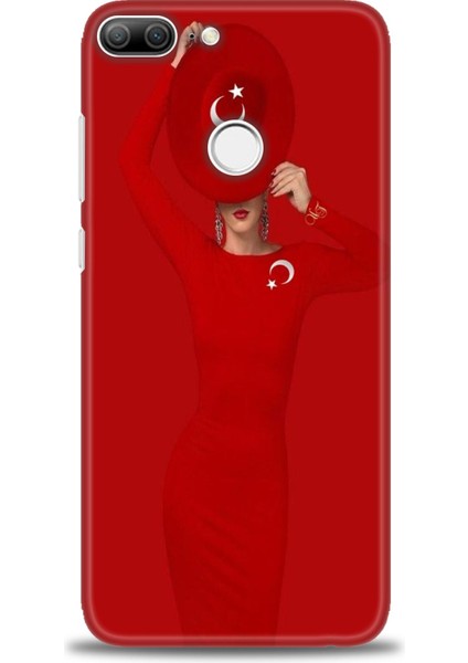 Huawei Honor 9 Lite Kılıf Hd Baskılı Kılıf + Seramik Tam Kaplayan Ekran Koruyucu 241