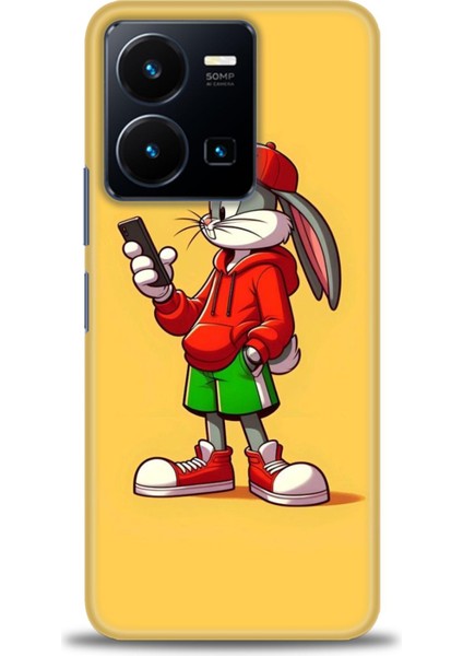 Vivo Y22S Kılıf Hd Baskılı Kılıf + Seramik Tam Kaplayan Ekran Koruyucu 401