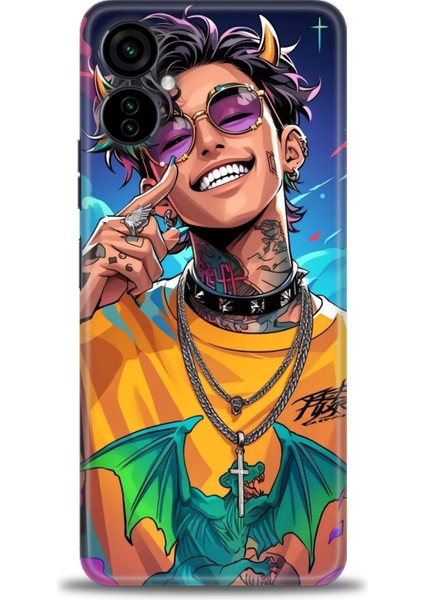 Tecno Camon 19 Neo Kılıf Hd Baskılı Kılıf + Seramik Tam Kaplayan Ekran Koruyucu 259