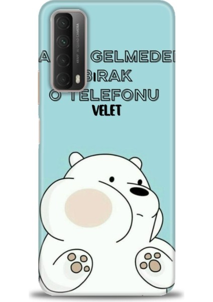 Huawei P Smart 2021 Kılıf Hd Baskılı Kılıf + Seramik Tam Kaplayan Ekran Koruyucu 160