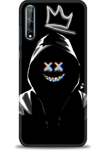 Huawei P Smart S Kılıf Hd Baskılı Kılıf + Seramik Tam Kaplayan Ekran Koruyucu 351
