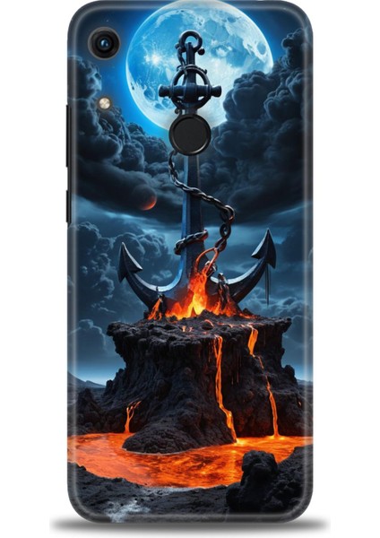 Huawei Honor 8A Kılıf Hd Baskılı Kılıf + Seramik Tam Kaplayan Ekran Koruyucu 240