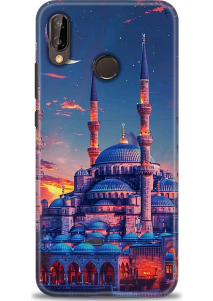 Huawei P20 Lite Kılıf Hd Baskılı Kılıf + Seramik Tam Kaplayan Ekran Koruyucu 227