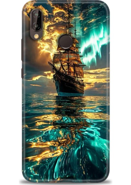 Huawei P20 Lite Kılıf Hd Baskılı Kılıf + Seramik Tam Kaplayan Ekran Koruyucu 237