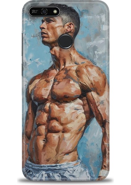 Huawei Honor 7A Kılıf Hd Baskılı Kılıf + Seramik Tam Kaplayan Ekran Koruyucu 4