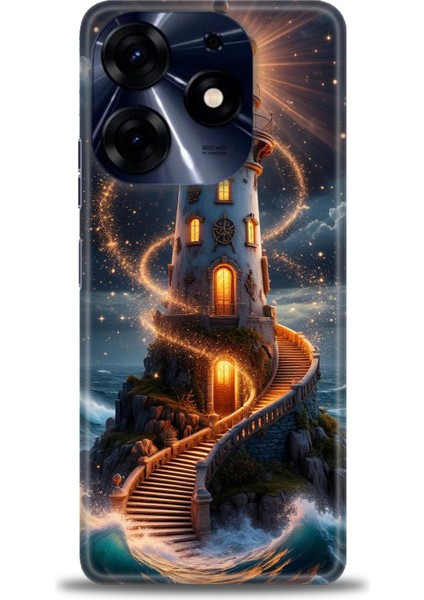 Tecno Spark 10 Pro Kılıf Hd Baskılı Kılıf + Seramik Tam Kaplayan Ekran Koruyucu 232