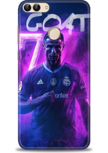 Huawei P Smart Kılıf Hd Baskılı Kılıf + Seramik Tam Kaplayan Ekran Koruyucu 9