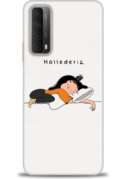 Huawei P Smart 2021 Kılıf Hd Baskılı Kılıf + Seramik Tam Kaplayan Ekran Koruyucu 164