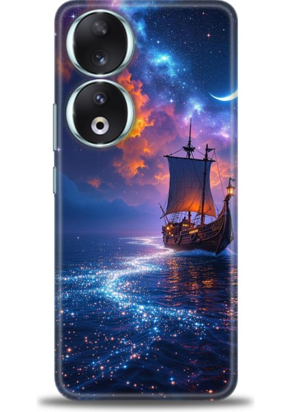 Huawei Honor 90 Kılıf Hd Baskılı Kılıf + Seramik Tam Kaplayan Ekran Koruyucu 235