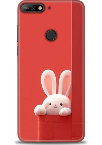 Huawei Y7 2018 Kılıf Hd Baskılı Kılıf + Seramik Tam Kaplayan Ekran Koruyucu 77