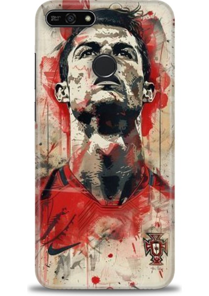 Huawei Honor 7A Kılıf Hd Baskılı Kılıf + Seramik Tam Kaplayan Ekran Koruyucu 5