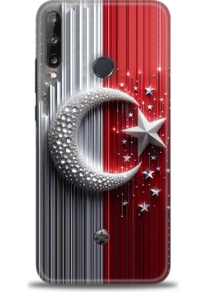 Huawei P40 Lite E Kılıf Hd Baskılı Kılıf + Seramik Tam Kaplayan Ekran Koruyucu 40