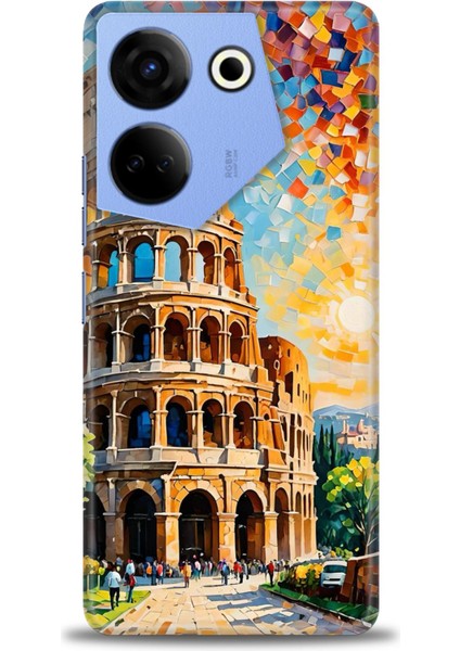 Tecno Camon 20 Pro 4g Kılıf Hd Baskılı Kılıf + Seramik Tam Kaplayan Ekran Koruyucu 262