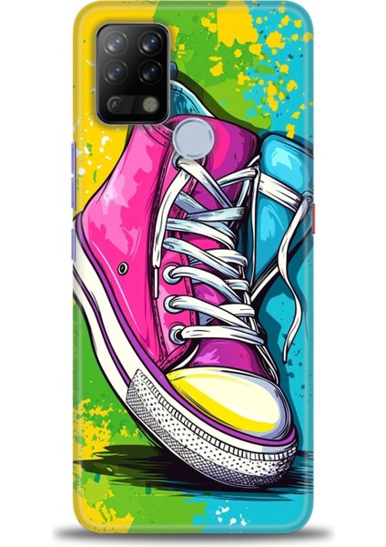Tecno Pova Kılıf Hd Baskılı Kılıf + Seramik Tam Kaplayan Ekran Koruyucu 441