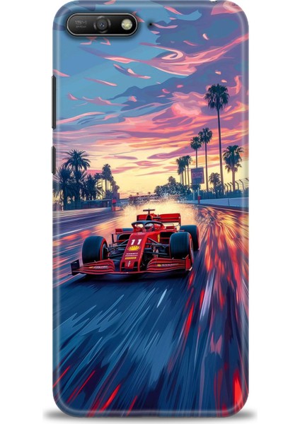 Huawei Y6 2018 Kılıf Hd Baskılı Kılıf + Seramik Tam Kaplayan Ekran Koruyucu 102