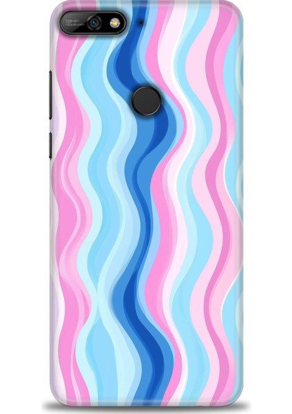 Huawei Y7 2018 Kılıf Hd Baskılı Kılıf + Seramik Tam Kaplayan Ekran Koruyucu 429