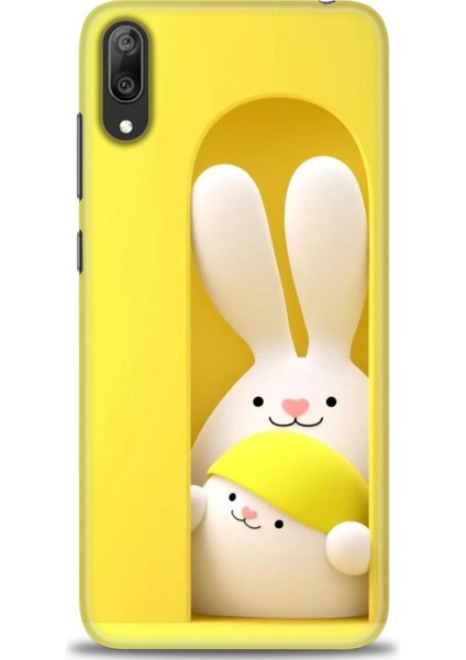 Huawei Y7 Prime 2019 Kılıf Hd Baskılı Kılıf + Seramik Tam Kaplayan Ekran Koruyucu 76