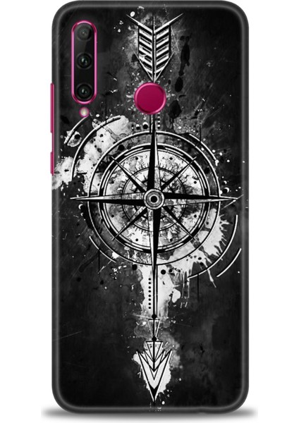 Huawei Honor 20 Lite Kılıf Hd Baskılı Kılıf + Seramik Tam Kaplayan Ekran Koruyucu 85