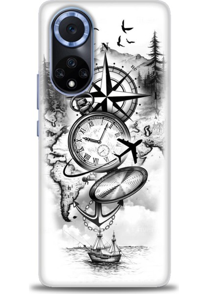 Huawei Honor 50 Kılıf Hd Baskılı Kılıf + Seramik Tam Kaplayan Ekran Koruyucu 84