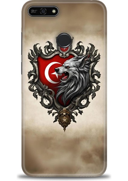 Huawei Honor 7A Kılıf Hd Baskılı Kılıf + Seramik Tam Kaplayan Ekran Koruyucu 461