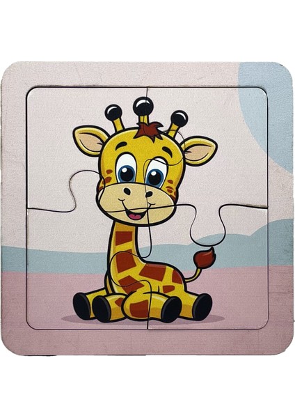 Ahşap 4 Parçalı 3 Set Çocuk Puzzle Set2