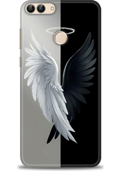 Huawei P Smart Kılıf Hd Baskılı Kılıf + Seramik Tam Kaplayan Ekran Koruyucu 146