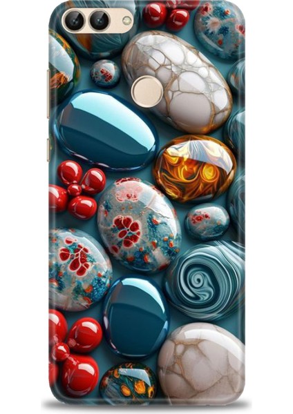 Huawei P Smart Kılıf Hd Baskılı Kılıf + Seramik Tam Kaplayan Ekran Koruyucu 349