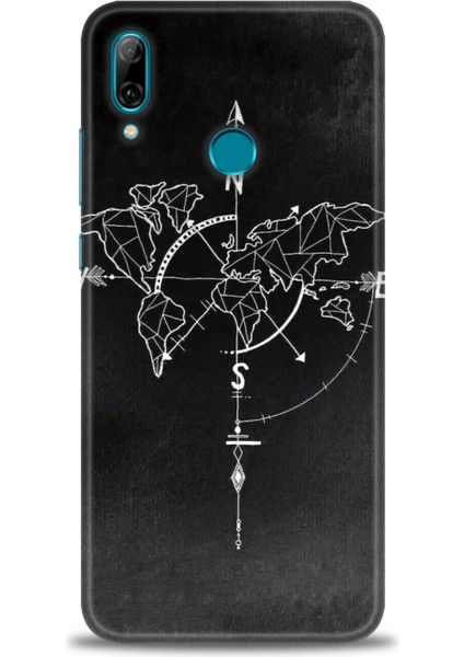 Huawei P Smart 2019 Kılıf Hd Baskılı Kılıf + Seramik Tam Kaplayan Ekran Koruyucu 87