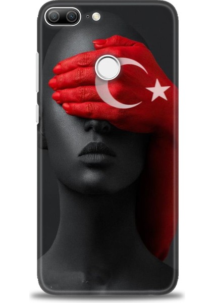 Huawei Honor 9 Lite Kılıf Hd Baskılı Kılıf + Seramik Tam Kaplayan Ekran Koruyucu 246