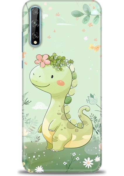 Huawei P Smart S Kılıf Hd Baskılı Kılıf + Seramik Tam Kaplayan Ekran Koruyucu 302