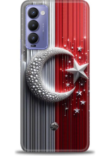 Tecno Camon 18P Kılıf Hd Baskılı Kılıf + Seramik Tam Kaplayan Ekran Koruyucu 40
