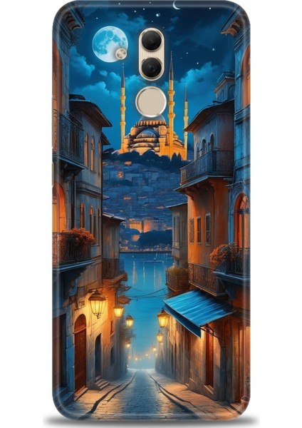 Huawei Mate 20 Lite Kılıf Hd Baskılı Kılıf + Seramik Tam Kaplayan Ekran Koruyucu 221