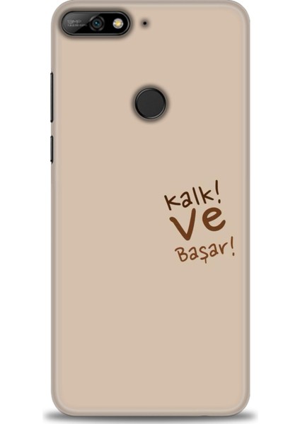 Huawei Y7 2018 Kılıf Hd Baskılı Kılıf + Seramik Tam Kaplayan Ekran Koruyucu 168