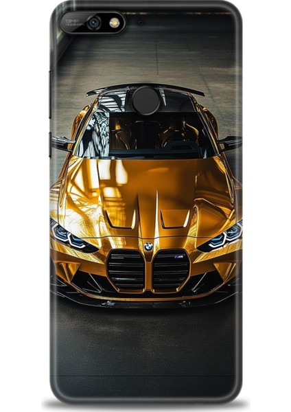 Huawei Y7 2018 Kılıf Hd Baskılı Kılıf + Seramik Tam Kaplayan Ekran Koruyucu 489