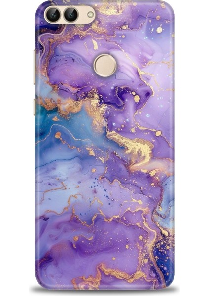 Huawei P Smart Kılıf Hd Baskılı Kılıf + Seramik Tam Kaplayan Ekran Koruyucu 311