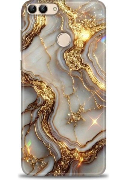 Huawei P Smart Kılıf Hd Baskılı Kılıf + Seramik Tam Kaplayan Ekran Koruyucu 313