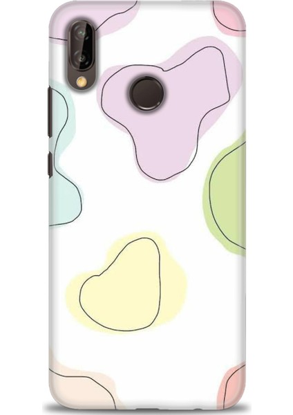 Huawei P20 Lite Kılıf Hd Baskılı Kılıf + Seramik Tam Kaplayan Ekran Koruyucu 174