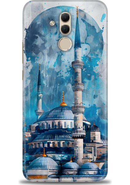 Huawei Mate 20 Lite Kılıf Hd Baskılı Kılıf + Seramik Tam Kaplayan Ekran Koruyucu 228