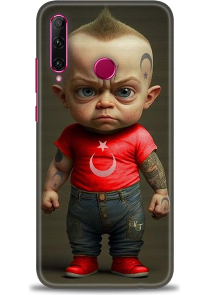 Huawei Honor 20 Lite Kılıf Hd Baskılı Kılıf + Seramik Tam Kaplayan Ekran Koruyucu 244