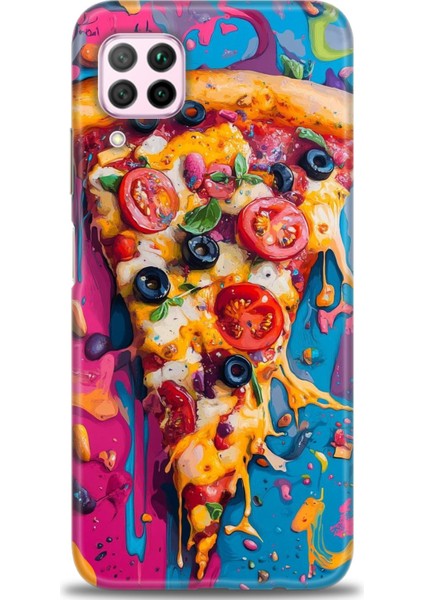 Huawei P40 Lite Kılıf Hd Baskılı Kılıf + Seramik Tam Kaplayan Ekran Koruyucu 450