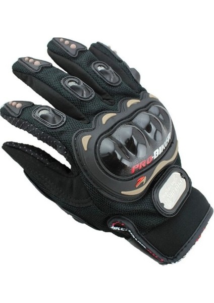 Siyah Korumalı Motosiklet Eldiveni (Yurt Dışından)