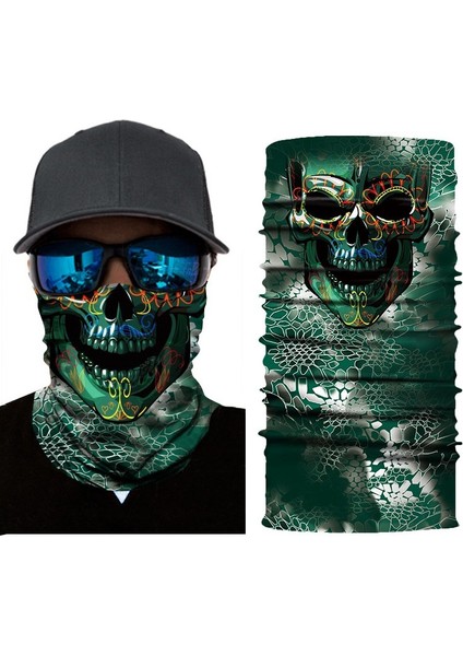 Toz ve Rüzgar Geçirmez Maske Bandana - Çok Renkli (Yurt Dışından)