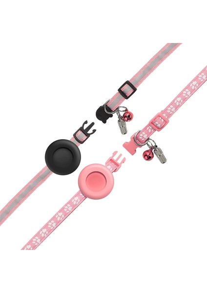 Airtag Kedi Tasmaları Için, Koparılabilir Kedi Tasması Tutucu, Pembe (Yurt Dışından)