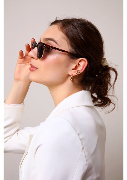 Kadın Gold Renk 2'li Cuff (Kıkırdak Küpe) (Yurt Dışından) fırsatları