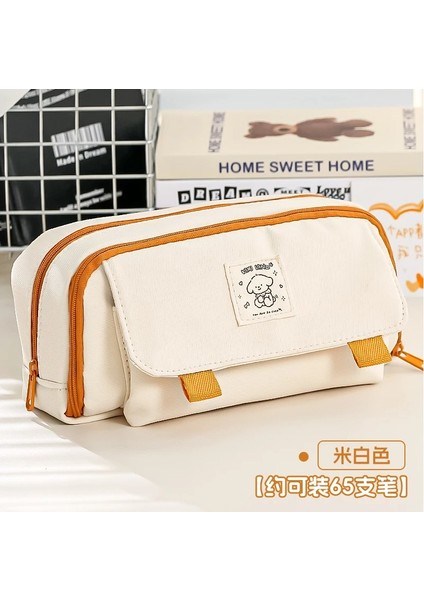 Çift Katmanlı Kalem Kutusu Büyük Kapasiteli Trousse Kalem Kutusu Okul Malzemeleri Kalemlik Sevimli Kırtasiye Estuche Escolar Kalem Kılıfı (Yurt Dışından)